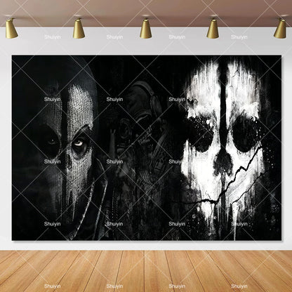 Call of Duty Theme Backdrop Kids Birthday Decorations Party Supplies Banner Poster Stimulating Game Boys Favor Gifts Photo Props