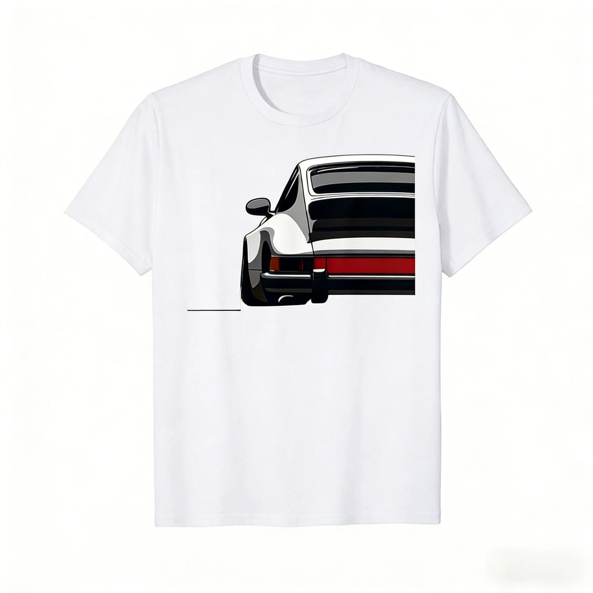 2026 New Legendary Racing Sports Car Iconic Racing Car Silhouette Print T-shirt Short Sleeve Men's and Women's T-shirt Men's Top