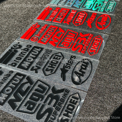 Reflective Laser Sticker for Motorcycle Car Locomotive Vinyl Decal Car Styling Decoration