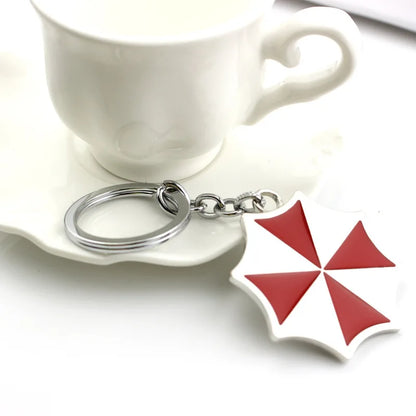 New Umbrella keychain Action Movie Residents Evils llavero брелок Thriller Movie Protective Umbrella Corporation Key Chain Car