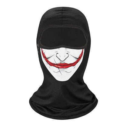 1pc  Face Mask Clown Ghost Skull Mask, Breathable Windproof, UV Sun Dust Protective Full Face Cover For Summer Sprin