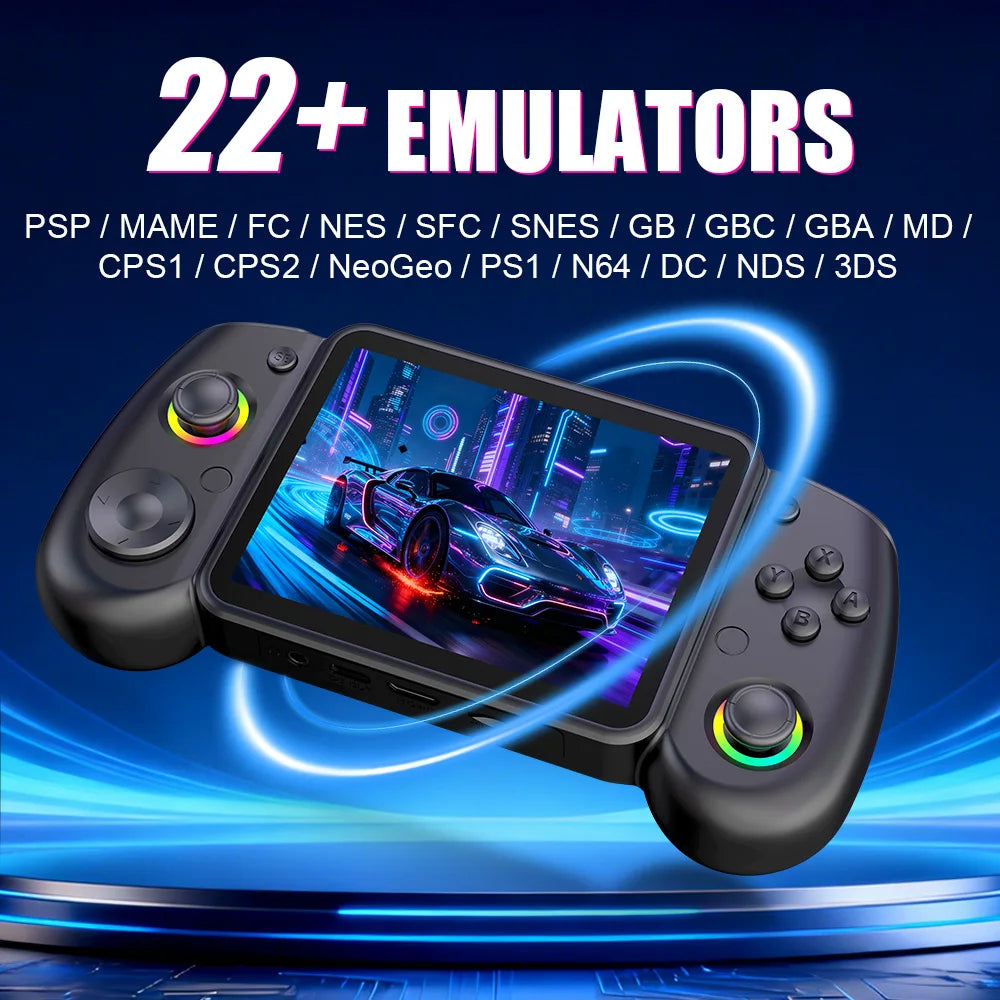 RG43H PRO Retro Handheld Game Console 22000+ Games 4.3" IPS Screen Dual System 4000mAh 2.4G WIFI Portable Handheld Video Player