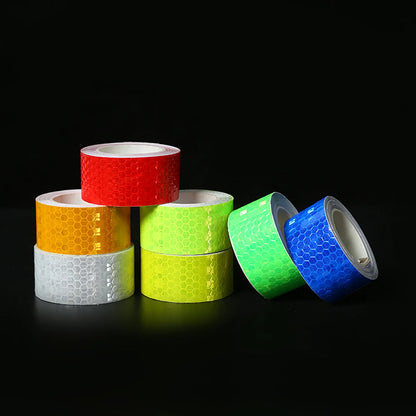 Outdoor Waterproof Reflective Warning Tape, Reflective Tape, Night-Time Stickers Suitable for Trailers, Bicycles, Clothing, Cars, and Decorative Strips
