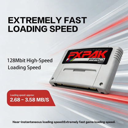 2026 Fxpak Pro Flash Card Game Cartridge 5200 Games in 1 for SNES SFC 16-bit Retro Game Console With 16G Card Real Time Clock