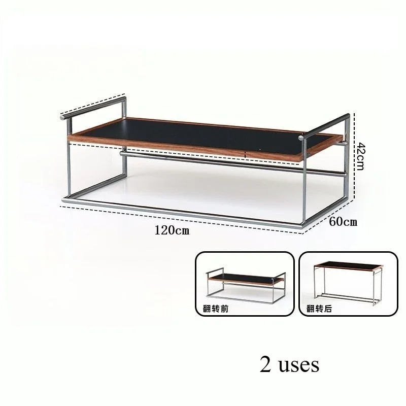Rio Bauhaus coffee table living room home medieval minimalist designer retro paint-free stainless steel tea table desk