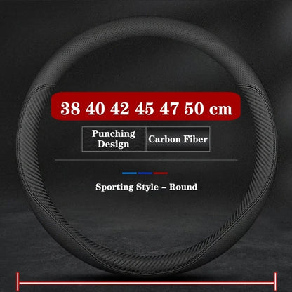 38CM 40CM 42CM 45CM 47CM Car Truck Extra Large Artificial Leather Steering Wheel Braid Cover Universal Auto Interior Accessories