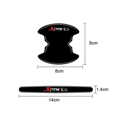 8PCS Car Door Handle Bowl Anti-Scratch Protector Stickers, Anti-Collision Protection Strip Auto Exterior Accessories