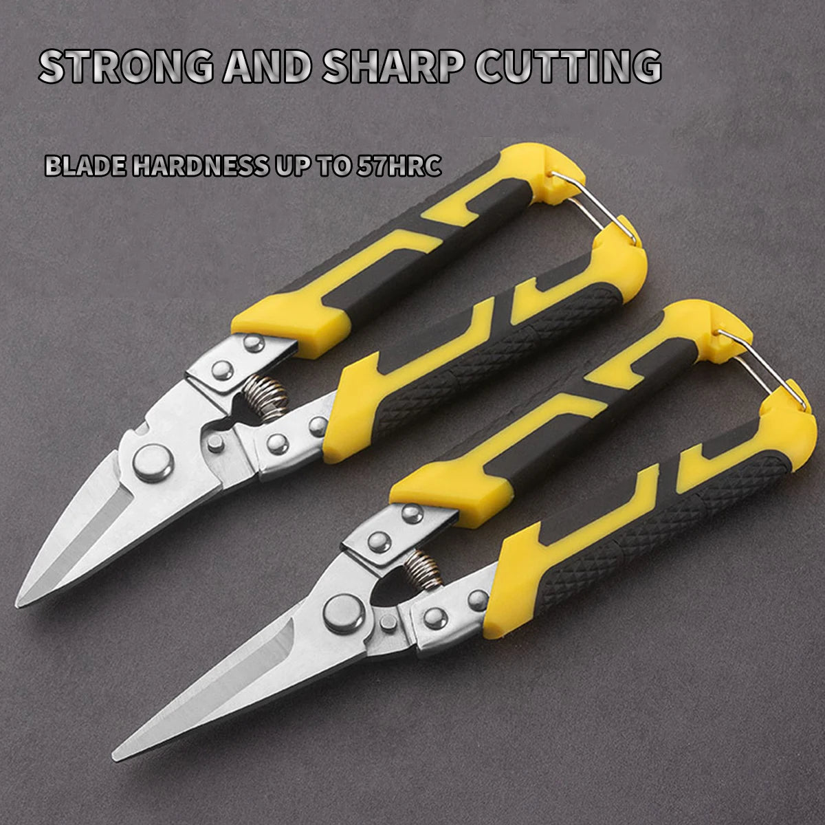 TUPI Multi-purpose Iron Shears Stainless Steel Elbow Shears Wire Slot Iron Wire Scissors Straight Head Tin Scissors