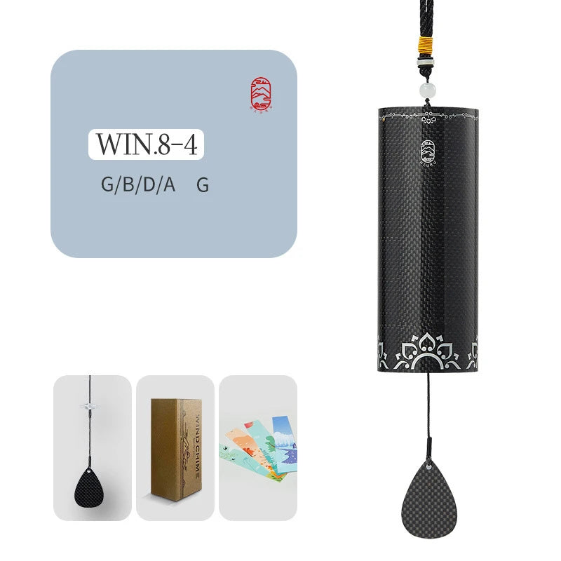 Hluru Windchime Furin Wind Chime 8 Notes Rod Chord Crafted Bell for Outdoor Garden Decor Patio Zen Home Decoration Meditation