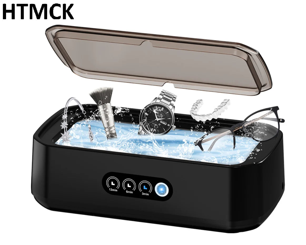 Ultrasonic Cleaner Machine Eyeglass 650ml Mini High-frequency Vibration Cleaning For Glasses Jewelry Denture Pacifier