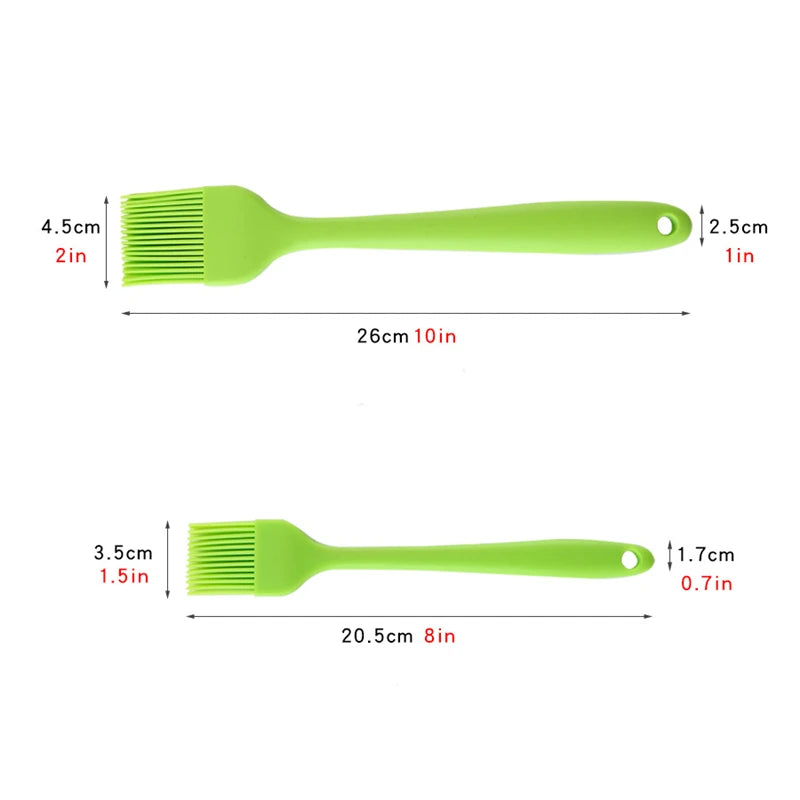 Food Grade Silicone Oil Brush Barbecue Basting Brush  Heat Resistant Pastry Brush Oil Brush For BBQ Cooking Baking Tool