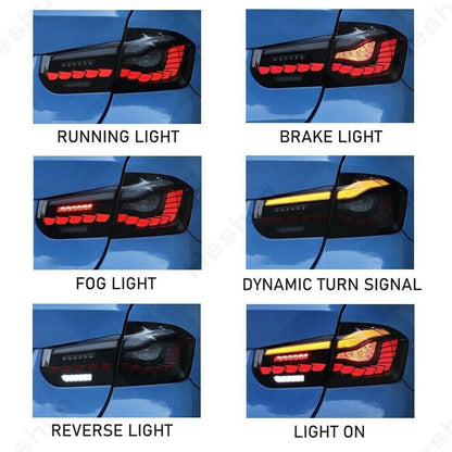 Taillights For BMW 3-Series F30 F35 F80 M3 2012 - 2018 Taillamp Tail light Rear Lamps Full LED Dynamic DRL Brake Lamp Automotive