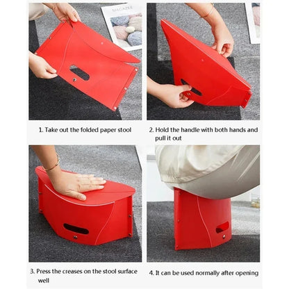 Lightweight Plastic Portable Folding Stool Outdoor Chairs Portable Stool for Camping Storage Stool Storage Stool Folding Chair