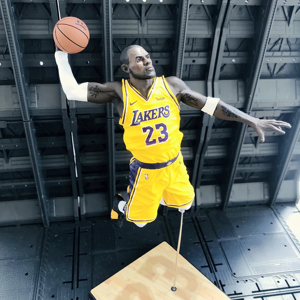 McFarlane NBA Basketball Stand / 2K19 LeBron / 17th Generation Trophy Kobe / Jordan's Last Shot Action Figure