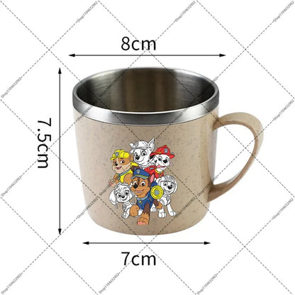 Paw Patrol Portable Stainless Steel Coffee Mug Chase Skye Cartoon Anime Pattern Printed Water Cup Household Couples Milk Cups