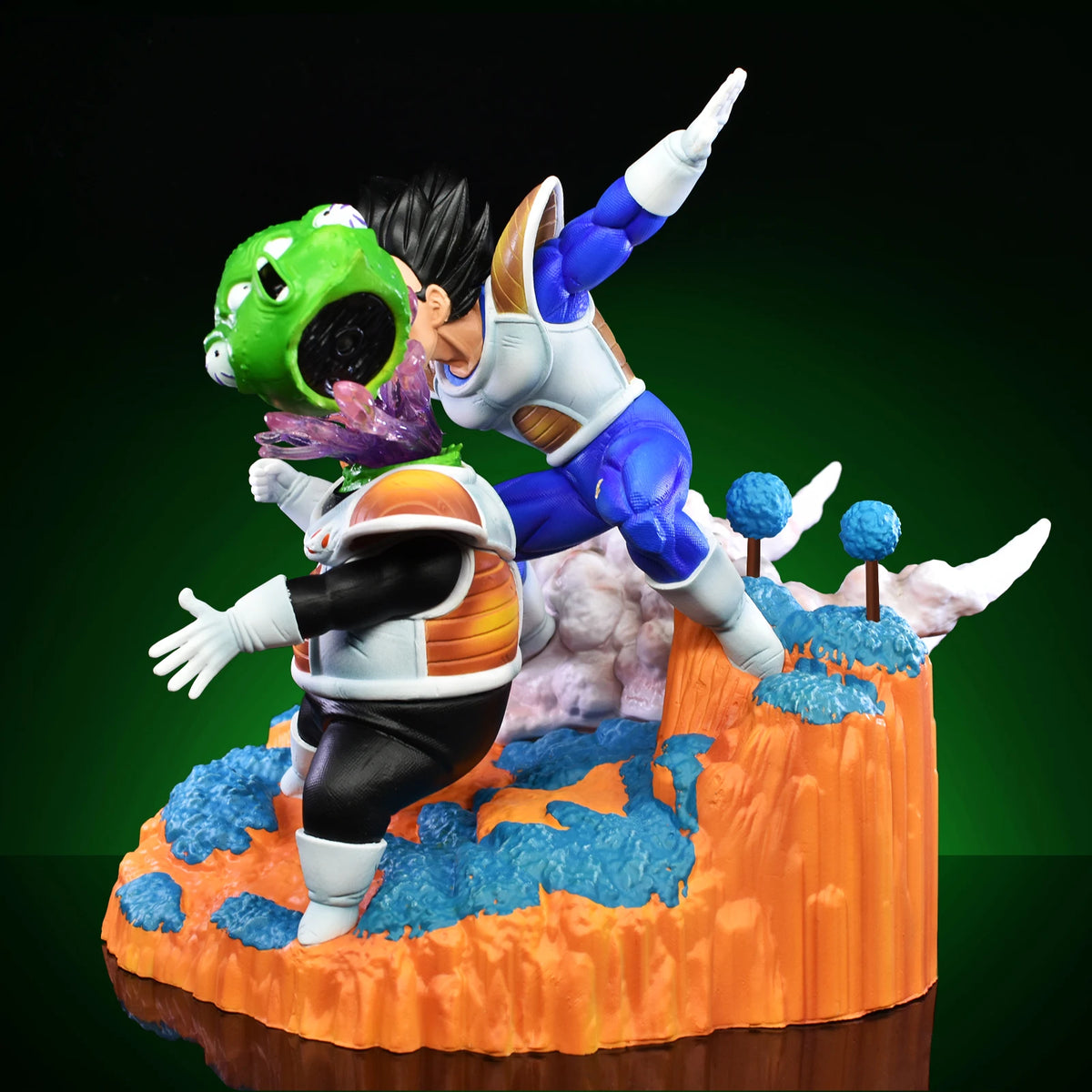 21cm/8.26in Anime Dragon Ball Z Figure Vegeta VS Guldo Action Figure Ginyu Force Statue Collectible Model Toys Gift
