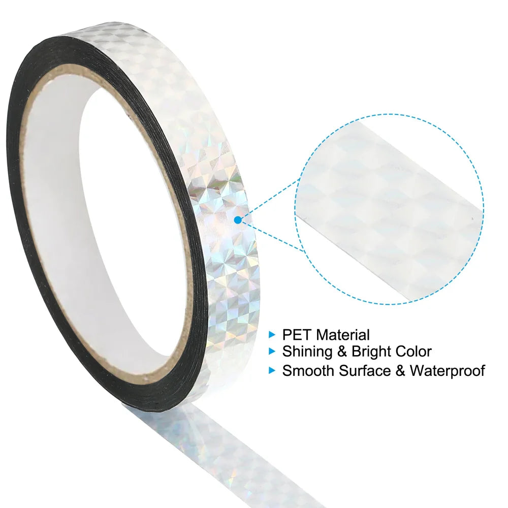 Holographic Laser Tape, Self-Adhesive Glittery Decorative Tape, Party Gift Packaging, DIY Hot Stamping Gold and Silver Stickers