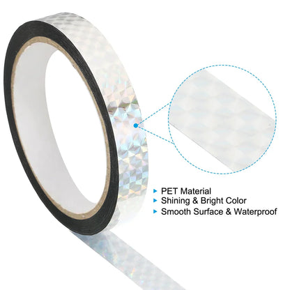 Holographic Laser Tape, Self-Adhesive Glittery Decorative Tape, Party Gift Packaging, DIY Hot Stamping Gold and Silver Stickers