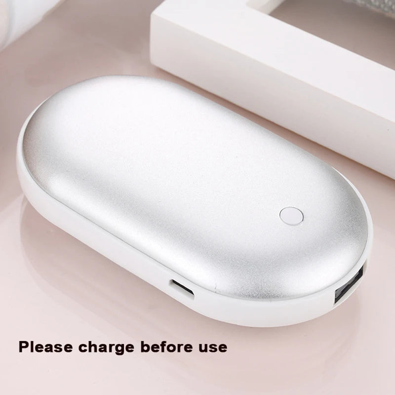 Warm Hand Treasure Ultra-TDouble Sided Hand warmer with Fast Heating and Three Levels of Temperature. Compact Pocket Hand warmer