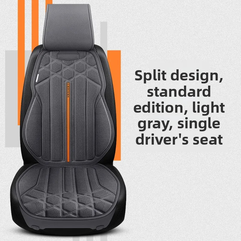 Car Suede Seat Protection Universal Car Seat Cover All Season Breathable Perforated Suede SUV Sedan Seat Cover Latex Cushion