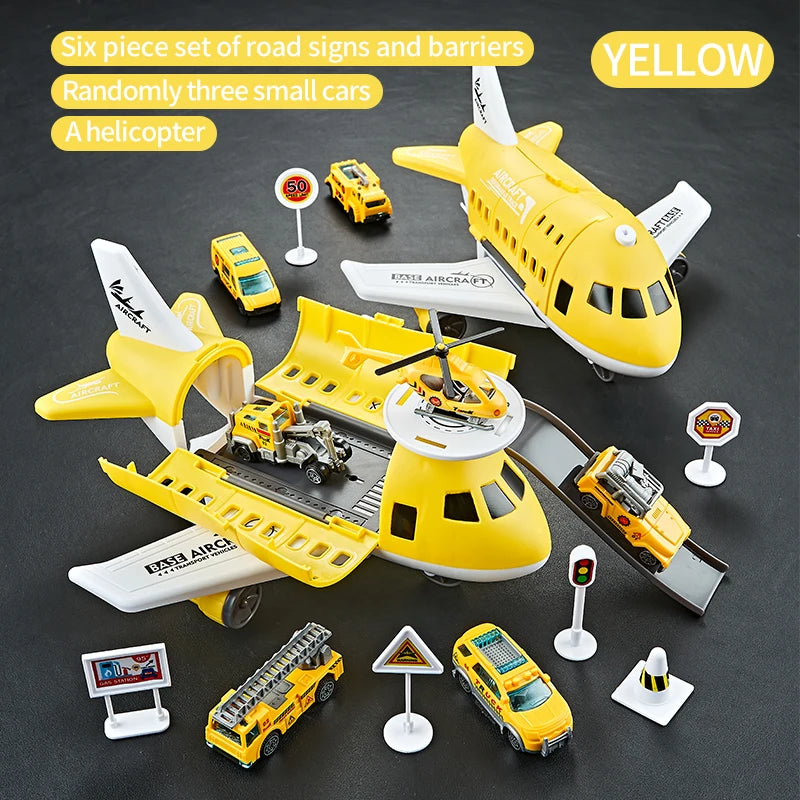 Creative and novel deformation airplane toy combination - Multiple themes, gift box packaging - Gifts suitable for boys and girl
