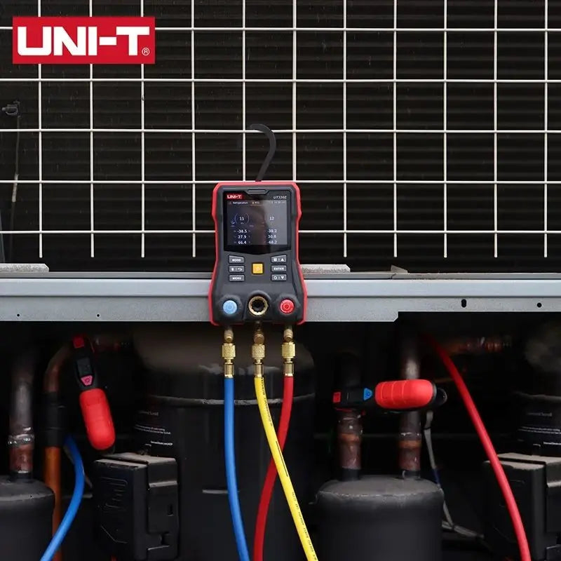 UNI-T UT336E KIT Digital Manifold Gauge With 2PCS UT320I Wireless Temperature Clamps Auto Air Conditioner Refrigerant Pressure