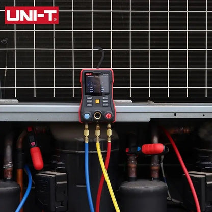 UNI-T UT336E KIT Digital Manifold Gauge With 2PCS UT320I Wireless Temperature Clamps Auto Air Conditioner Refrigerant Pressure