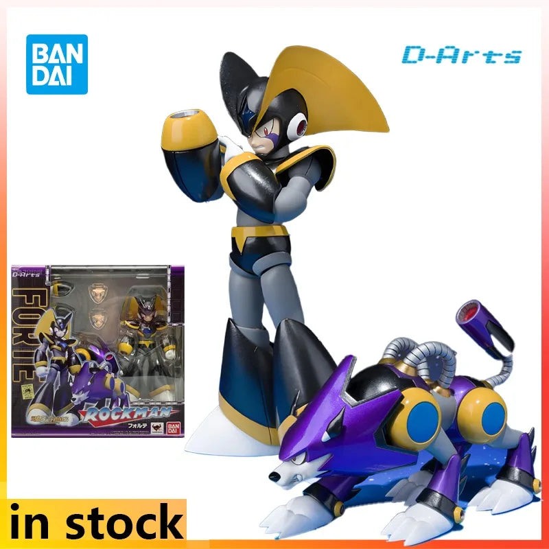 Bandai Original D-arts Mecha Products Are Movable Rockman FORTE Anime Action Figure Model Toys Model Ornaments Gifts for Boys