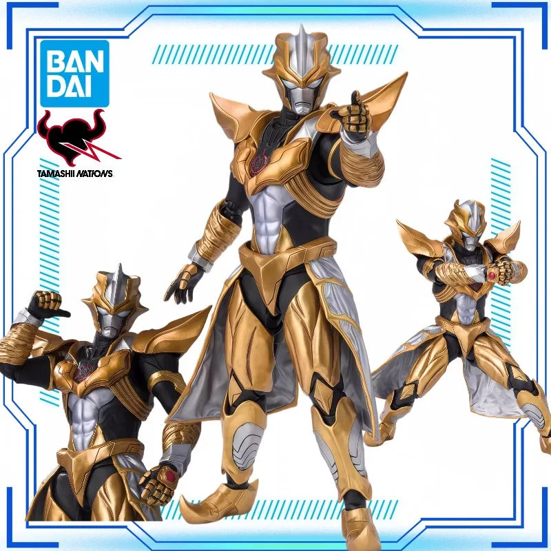 BANDAI SHF Absolute Tartarus "Golden Man" Ultraman The Destined Crossroad Anime Action Figure Collectible Gift Desktop Decor