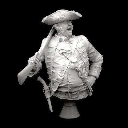 1/10 scale resin unpainted model kit, military theme, bust of Pirate Captain, unassembled and unpainted GK