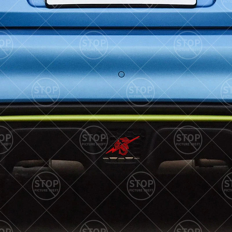 Car Sticker Lightning Scorpion Logo 3D Decal Grille Body Side Badge Rear Trunk Emblem For 500 595 Abarth Punto 695 124 Spider