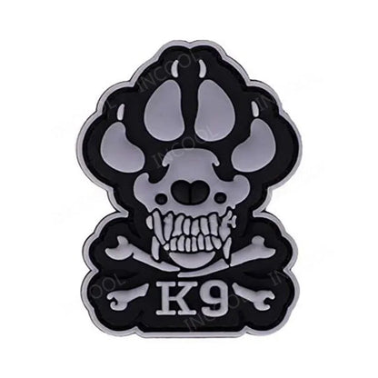 K9 Working Dog SAR Infrared IR Reflective Patch Rescue Dogs Embroidery Patches Tactical PVC Rubber Luminous Badges For Clothing