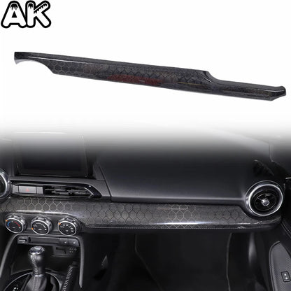 For Mazda MX-5 ND Miata Fiat/Abarth 124 2016-2026 Real Carbon Fiber Car Center Console Dashboard Cover Interior Accessories L/R
