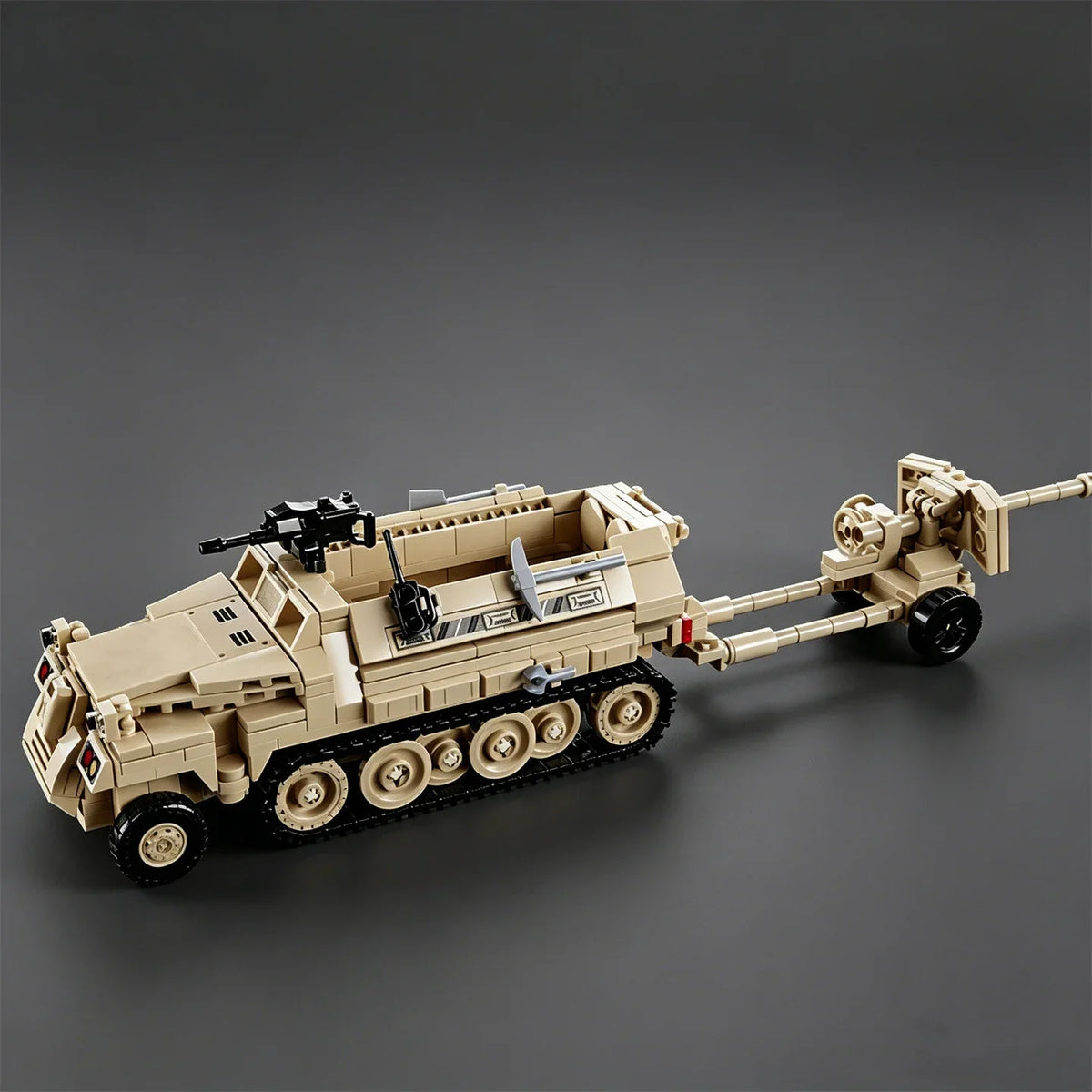 City Series Figurine Toy Tank Transport Vehicle Half Track Armored Vehicle Puzzle Assembly Building Block Car Truck Sd.Kfz.251