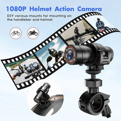 FHD 1080P Mini Camera Sport DV Action Sports Camera Flashlight Helmet Video Ideal For Bike Cycle Motorcycle Waterproof Camcorder