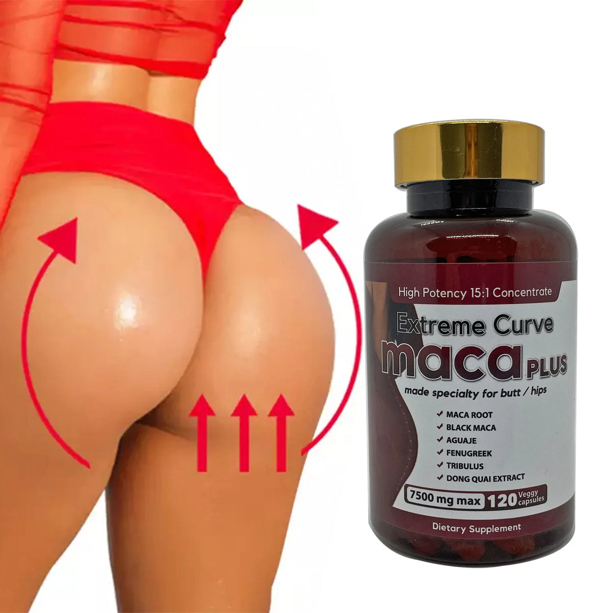 120 pills Hip lifting capsule Ultimate Maca Buttock Butt Enhancement Pills Shaping buttocks compact health food