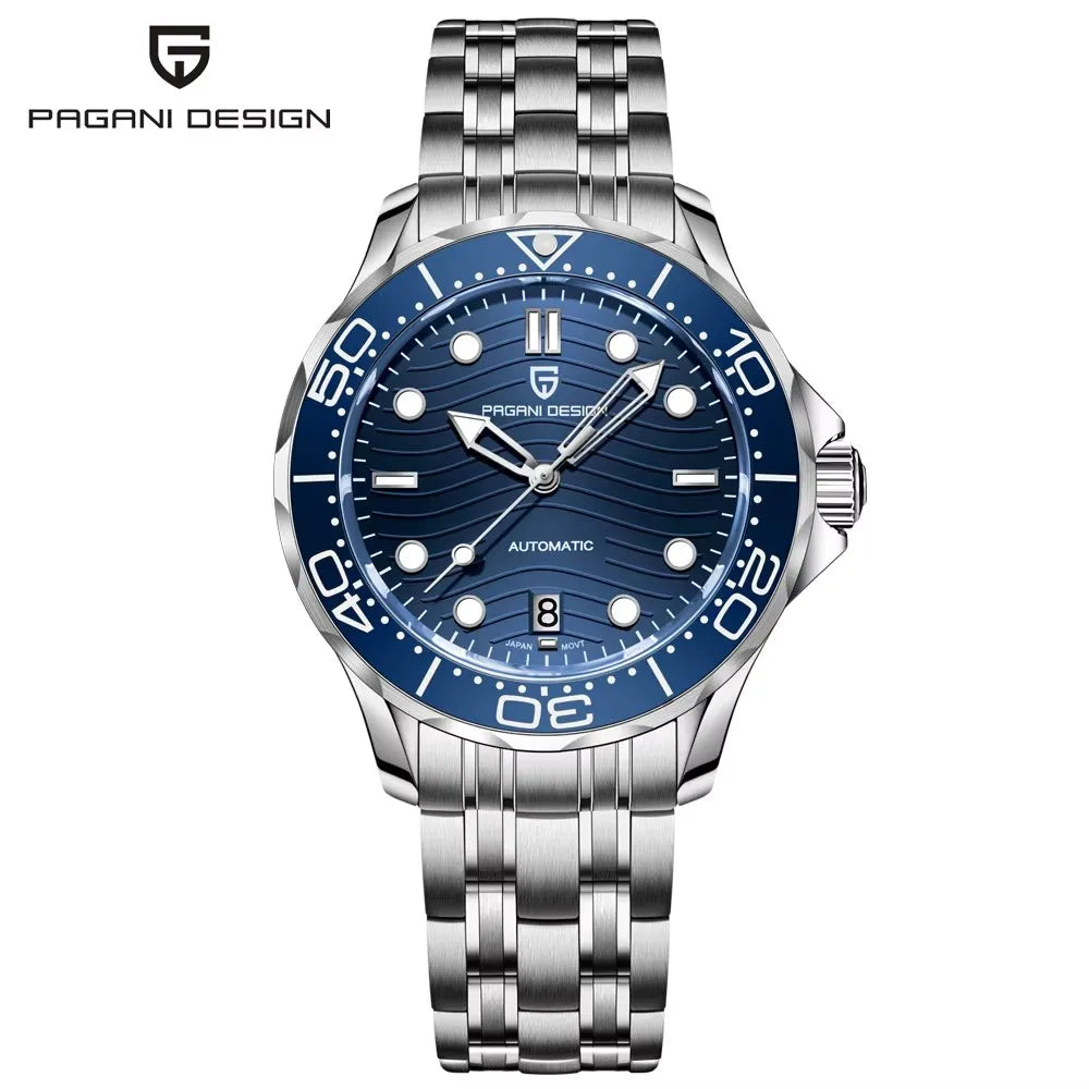 PAGANI DESIGN 2025 New Diving Men's Watches Luxury NH35 Automatic Watch For Man Mechanical Wristwatches AR Sapphire Waterproof
