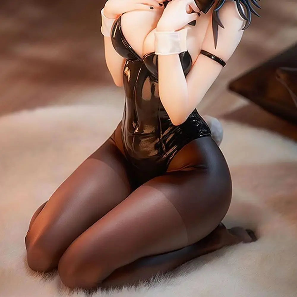 Yokoyama Ishimi Black Bunny Girl Resin Statue - Anime Desktop Figure Model, Collector's Display Art