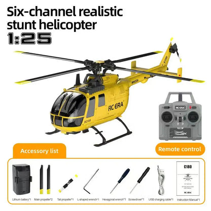 1:25 C180 B0105 6CH single-rotor,aileron-less realistic helicopter intelligent positioning aerobatic version Remote control gift