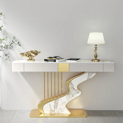 Midcentry Metal Console Table Modern Nordic Entrance Hallway Console Table Luxury Lobby Wohnzimmer Tisch Living Room Furniture