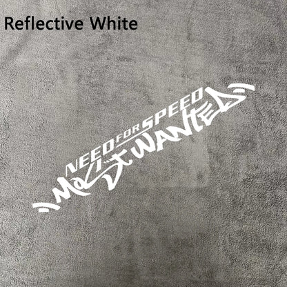 1pc Need For Speed Most Wanted Text Vinyl Sticker Waterproof Tuning Decal for Car Door Hood Window Side Body Decor