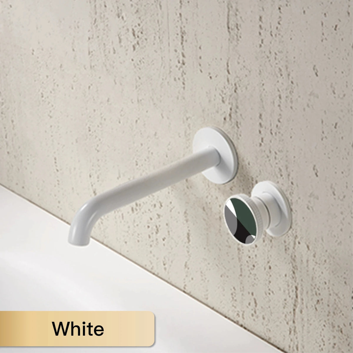 Modern luxury gun gray brass bathroom faucet with wall mounted design, cold and hot dual control, simple basin faucet