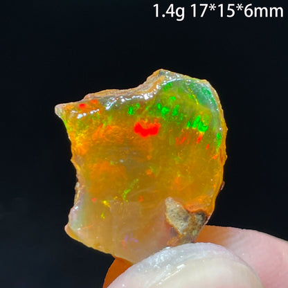Natural Rare Colorful Ethiopia Opal (Need In Water) Gem Mineral Healing Quartz Crystals Gemstone Shooting Under Lighting