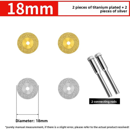 Tiling Cutting Small Slices Titanium-Coated Diamond Sand Small Saw Blades Stone Ceramic Jade Joint Cleaning and Grinding Sheets