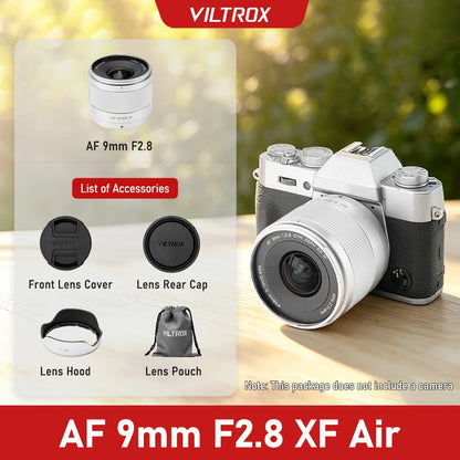 Viltrox 9mm F2.8 Air APS-C Lens Auto Focus Camera for Sony E/NZ/XF Mount Mirrorless Cameras ZV-E10 ZV-E10II A6400