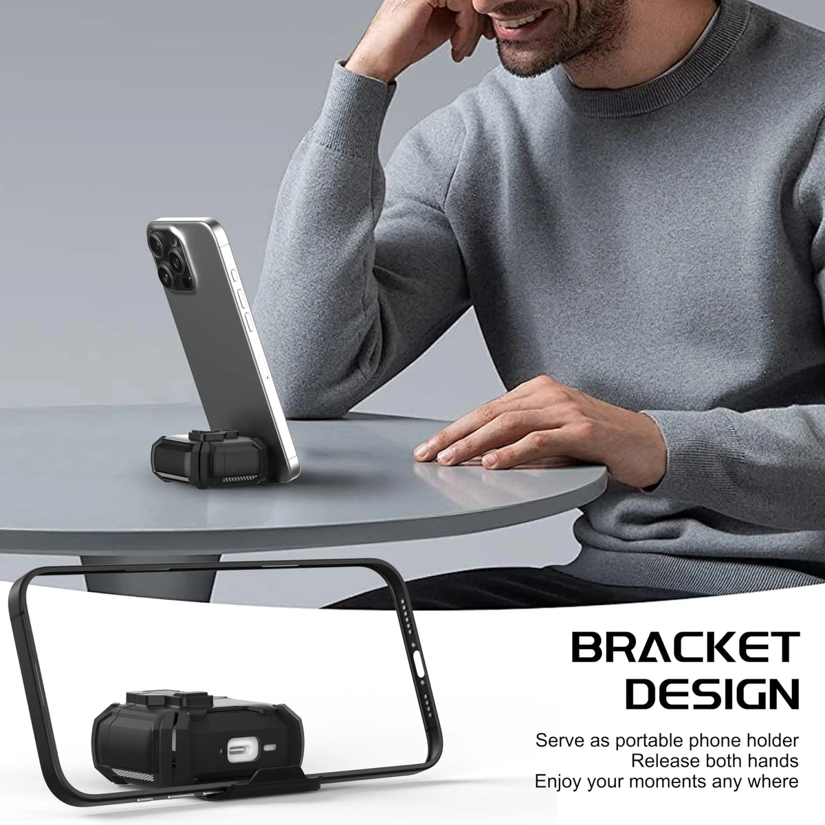 For AirPods 4 Generation Case Magnetic Automatic Lock with Phone Stand&Cleaning Kit for Airpods 4 with Active Noise Cancellation