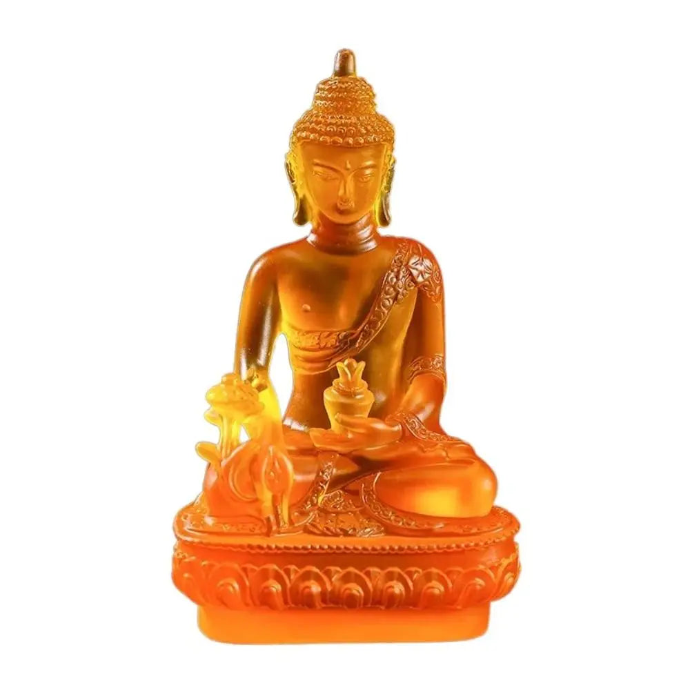 1pc, Resin Craft Home Decoration Buddha Statue Buddhism Sculpture Thailand Buddha Sculpture Zen Decor Ornaments Car Decoration