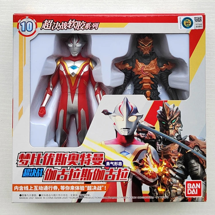 Bandai Original Ultraman TrigaTiga Galaxy Dynasel Vin Super Showdown Monster Golbadada Set Box Soft Plastic Doll Children's Gift