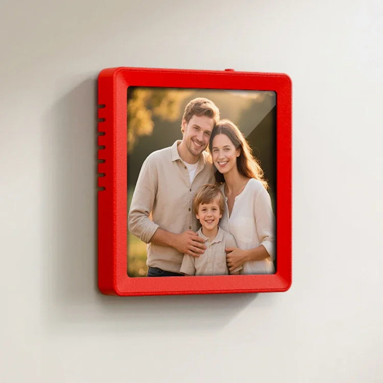 4" DIY Photo Frame Wireless Bluetooth Speaker Magnetic Design Desktop Picture Decor Audio Support Recording TF Card Playback