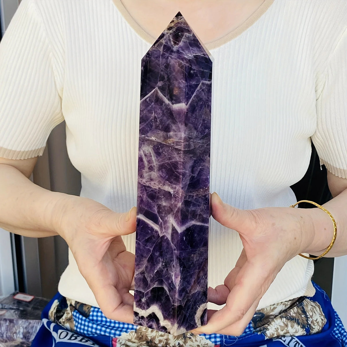 Natural Amethyst Point Tower, Pure and Fragrance-Free Home Decoration, Perfect Natural Crystal Gift, Festival and Birthday Gift